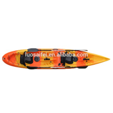 no inflatable 2 persons fishing kayak LLDPE lovers kayak boat for sale